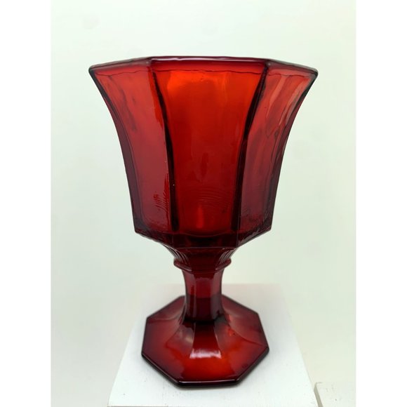 Vintage Independance Ruby Red Glass Wine Cordials. - Picture 9 of 9